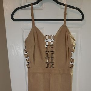 Gold Strech Bodysuit